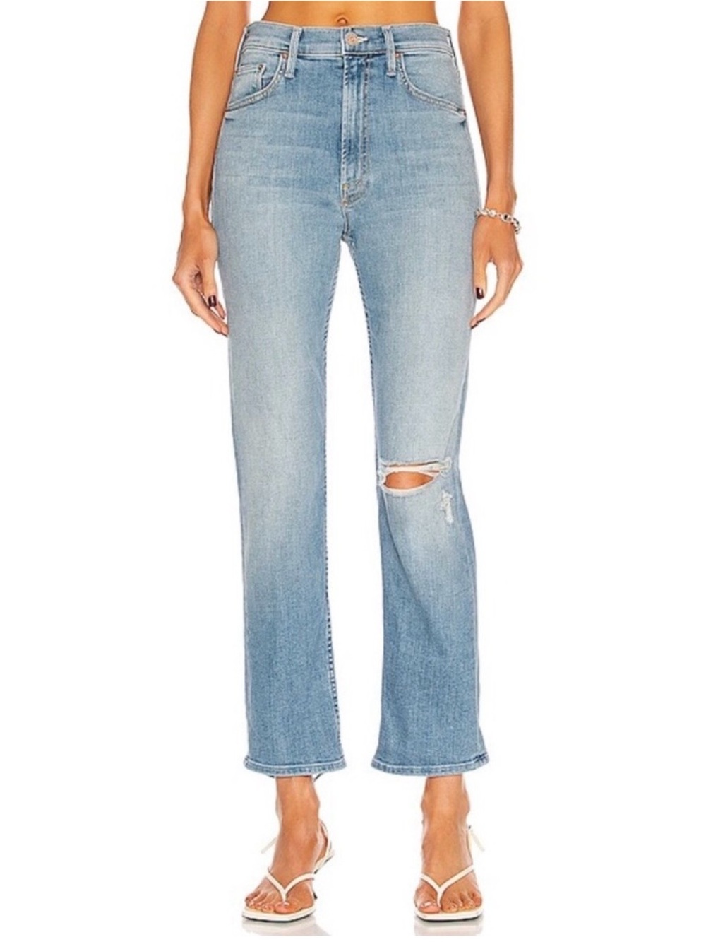 MOTHER high waisted Rider Ankle Jean